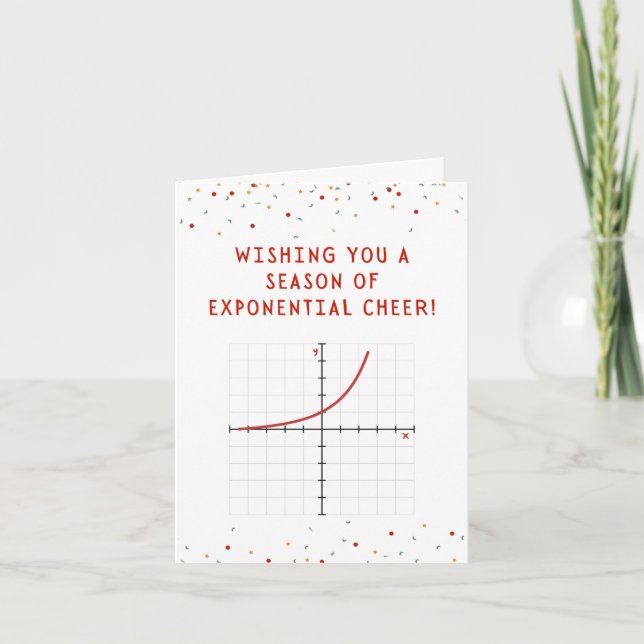 Exponential Cheer Holiday Card (Front)