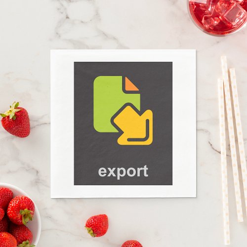 Export Icon Napkins