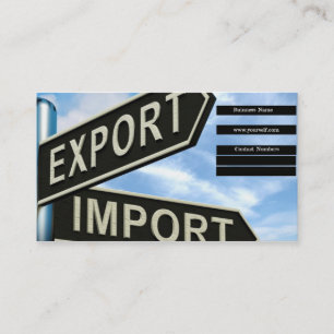 Export Import business card