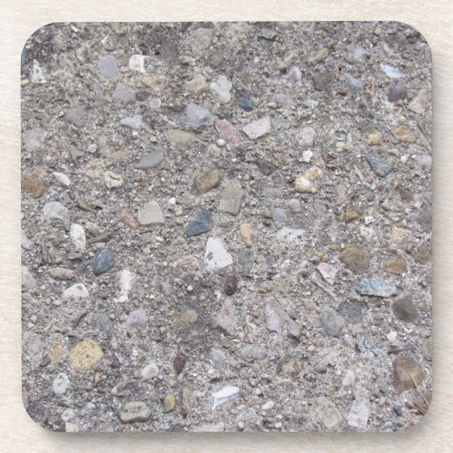Exposed Aggregate (printed, not made of concrete) Beverage Coaster (Front)