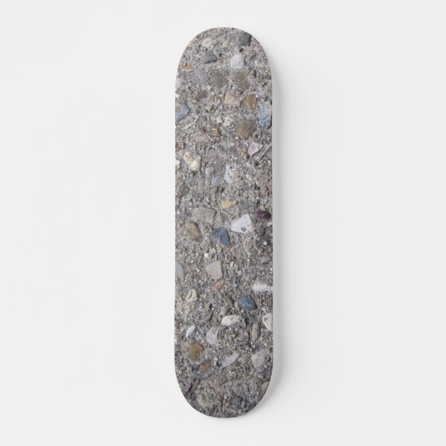 Exposed Aggregate (printed, not made of concrete) Skateboard Deck (Front)