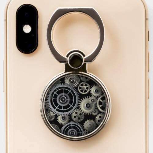 Exposed Gears Mechanical Engineering Phone Ring Stand