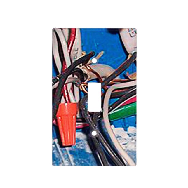 Exposed Wires Light Switch Cover Funny Spoof (Front)