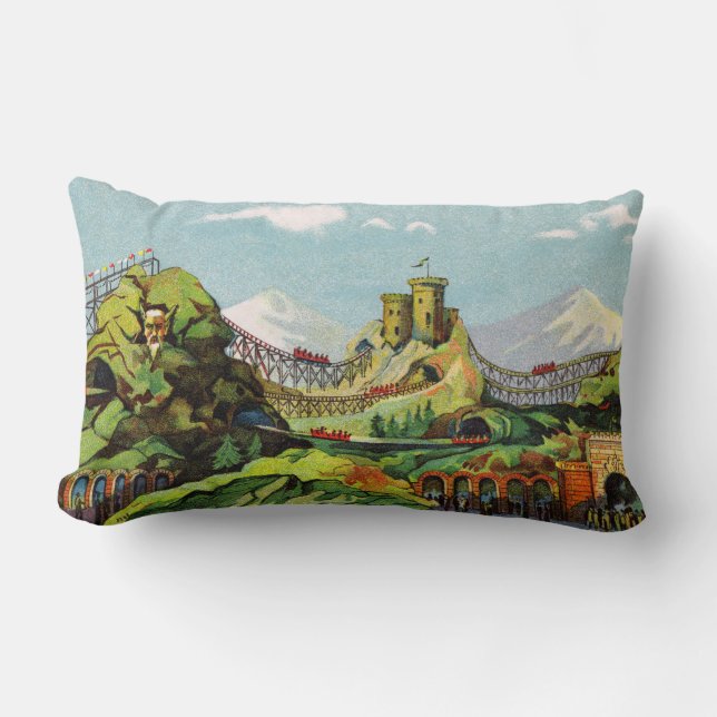 Exposition de Charleroi Lumbar Pillow (Front)