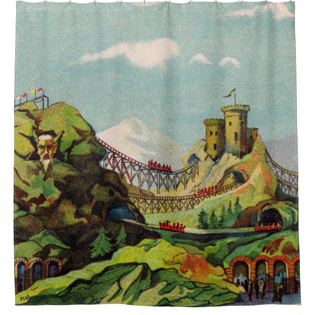 Exposition de Charleroi Shower Curtain (Front)