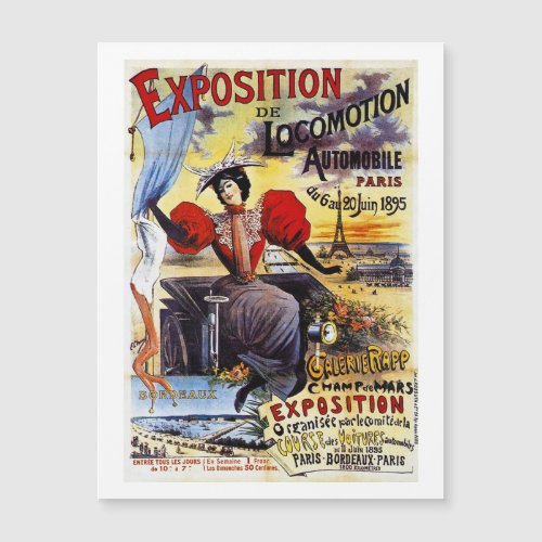 Exposition de Locomotion 1895 _ Paris _ Vintage
