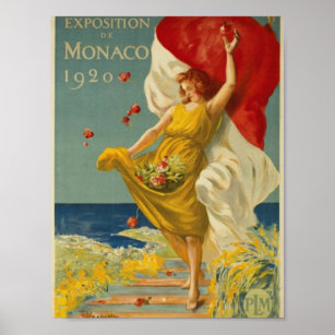 Exposition of Monaco 1920 Poster