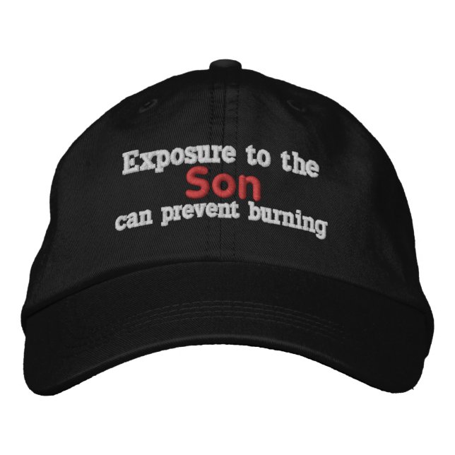 Exposure to the SON Customize it Embroidered Baseball Cap (Front)