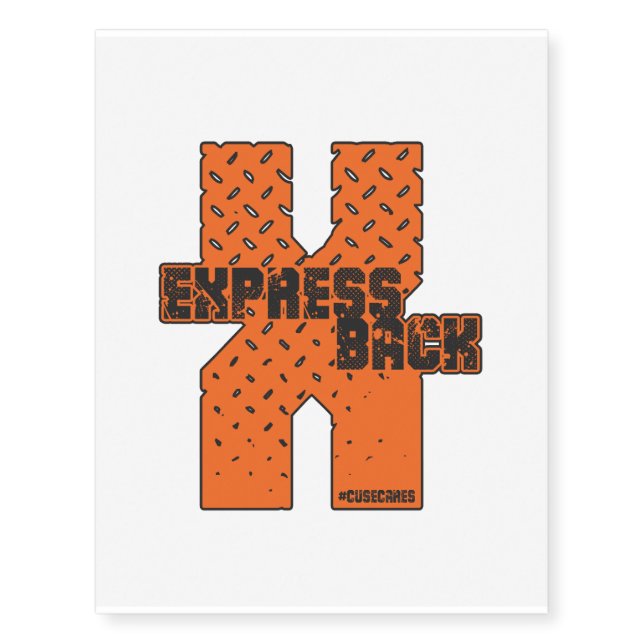 Express Back Temporary Tattoo (Front)