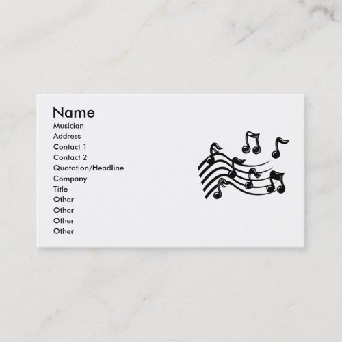 EXPRESS BUSINESS CARDS FOR BAND  MUSICIANS MUSIC