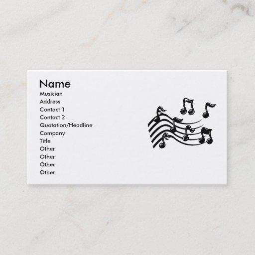 Customizable EXPRESS BUSINESS CARDS FOR BAND &amp; MUSICIANS, MUSIC