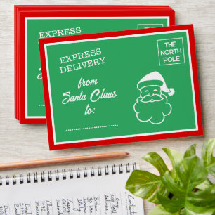 Express Delivery from Santa's North Pole Christmas Envelope