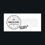 Express delivery noth pole Santa Mail Rubber Stamp<br><div class="desc">Express delivery noth pole Santa Mail</div>