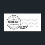 Express delivery noth pole Santa Mail Rubber Stamp<br><div class="desc">Express delivery noth pole Santa Mail</div>