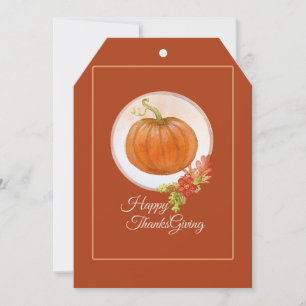 Express Gratitude: "THANKSGIVING GREETING CARD" Holiday Card
