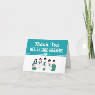 Express Your Gratitude to Healthcare Front lines Letterpress Thank You Card