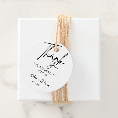 Express Your Gratitude with Elegant Wedding Thank  Favor Tags