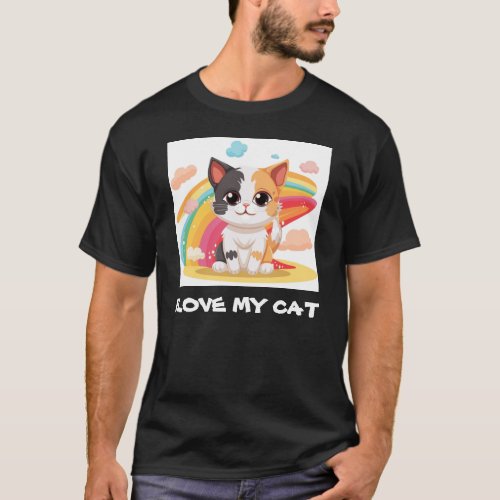  Express Your Love with I Love My Cat Apparel T_Shirt