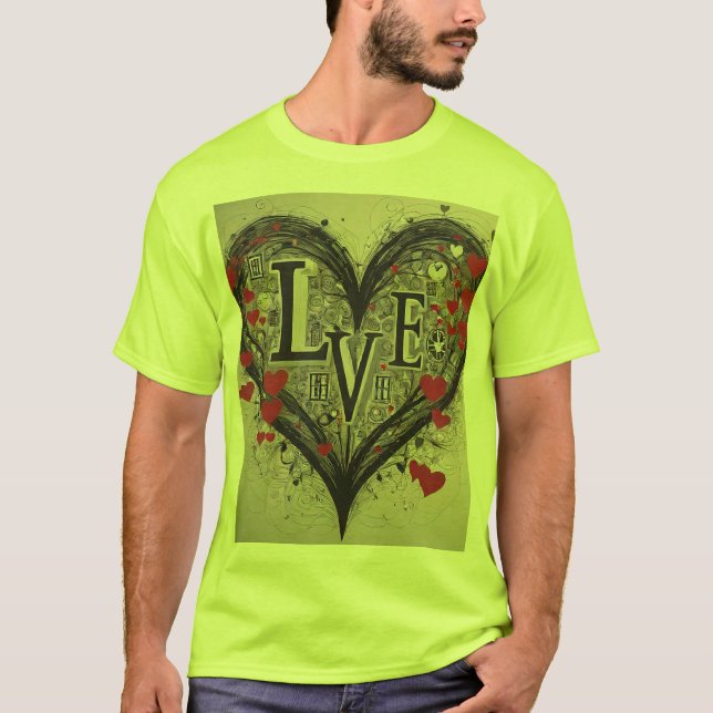 Express Your Love with Unique Design T-Shirts" T-Shirt (Front)