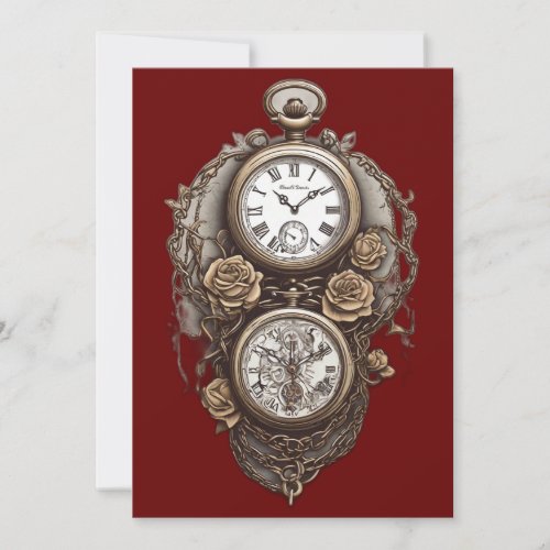 Express Your Story with Unique Timepiece Designs Invitation