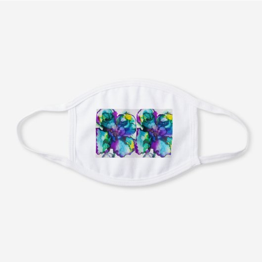 EXPRESS YOURSELF Purple Flower Power Face Mask (Front)