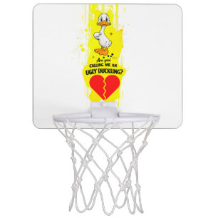 Express Yourself Retro Cartoon Collage Mini Basket Basketball Hoop