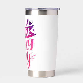 Express Yourself - Wake Pray Slay - Pink Insulated Tumbler