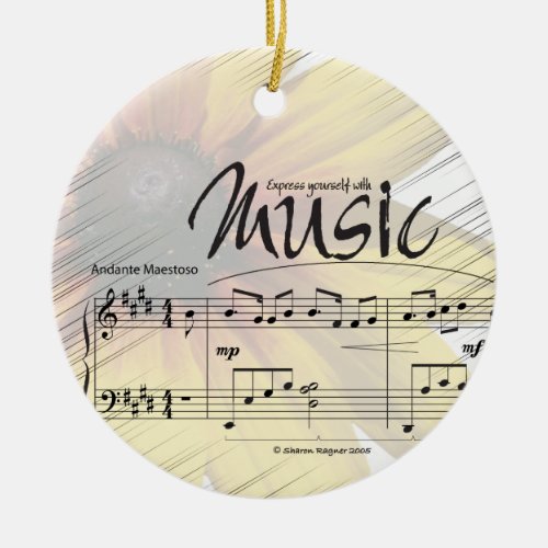Express Yourself With Music Ornament