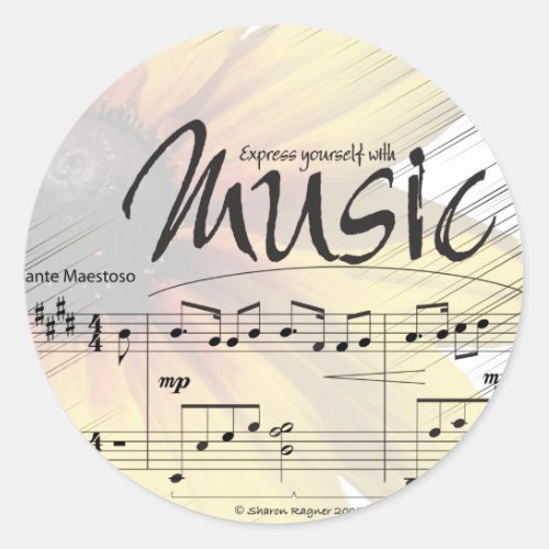 Express Yourself with Music Sticker