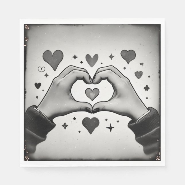 expressed my heart napkins (Front)