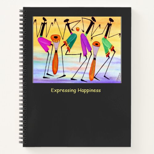 Expressing happiness  notebook