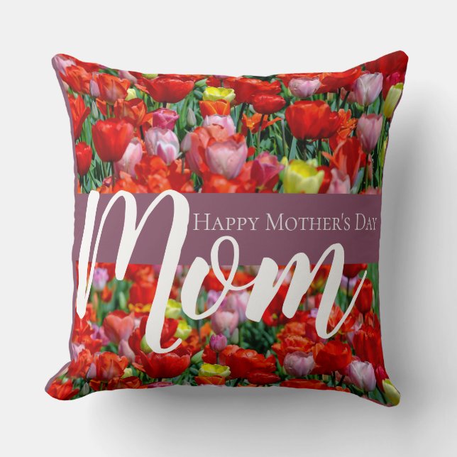 Expressing Warmth and Affection on Mothers Day Thr Throw Pillow (Front)