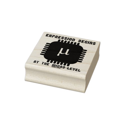 Expression Begins At The Micro_Level Semiconductor Rubber Stamp