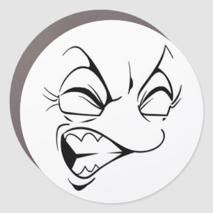 Expression Face Car Magnet