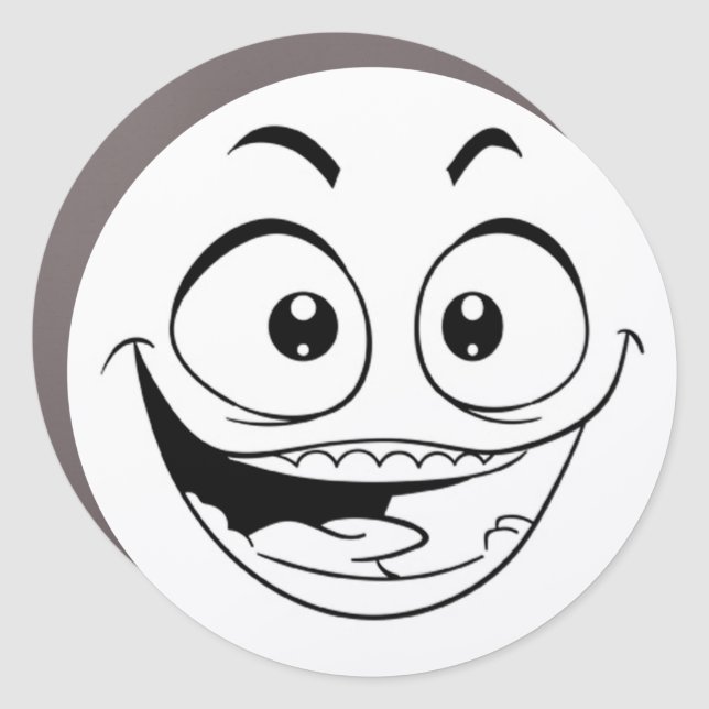 Expression Face Car Magnet (Front)