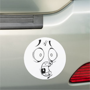 Expression Face Car Magnet