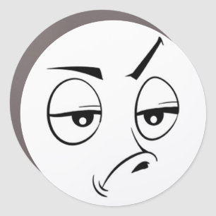 Expression Face Car Magnet