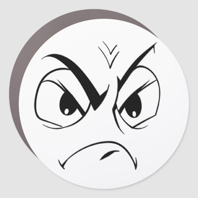 Expression Face Car Magnet (Front)