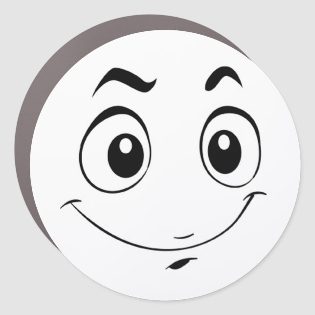 Expression Face Car Magnet (Front)