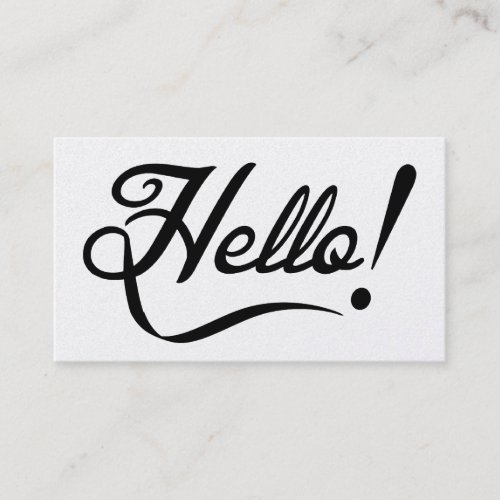 Expression Hello Business Card