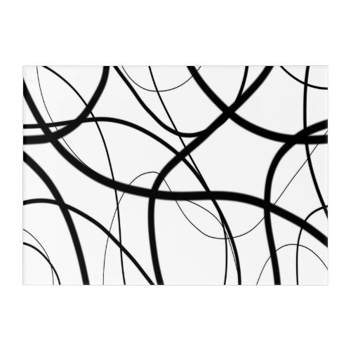 Expression in Black and White  Acrylic Print