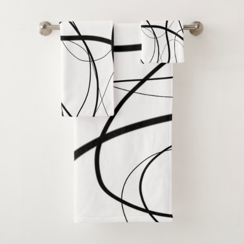 Expression in Black and White  Bath Towel Set