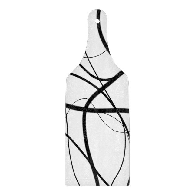 Expression in Black and White Cutting Board (Front)