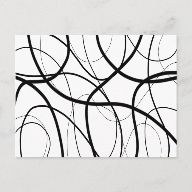 Expression in Black and White Postcard (Front)