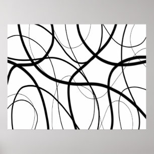 Expression in Black and White Poster