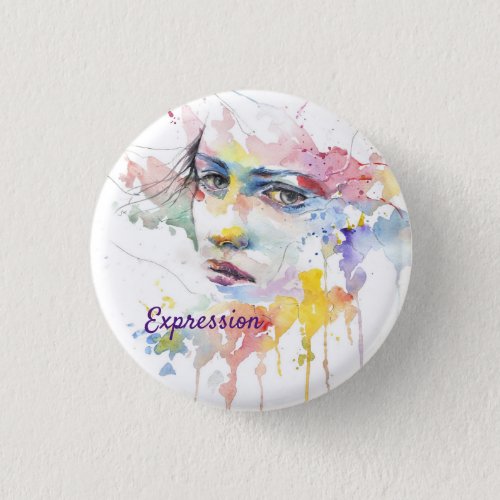 Expression of Woman Button