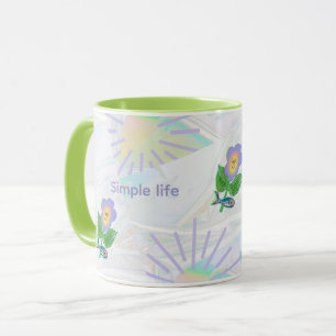 Expressionism Looks: Simple Life Brings Happy Days Mug