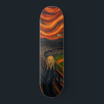 Expressionist Baseball Stadium Skateboard Deck<br><div class="desc">A bold, expressionist interpretation of the emotional intensity of a live baseball game. This surreal stadium scene captures the energy, tension, and atmosphere of game day through dramatic color, movement, and perspective. Perfect for baseball fans, art lovers, and anyone who appreciates unique, statement-making design. This eye-catching skateboard deck blends sport...</div>