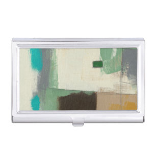 Expressionist Painting with Heavy Brush Strokes Business Card Holder