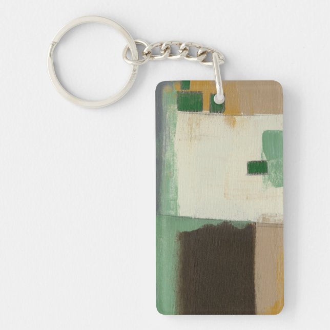 Expressionist Painting with Heavy Brush Strokes Keychain (Front)